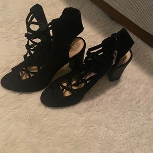 Suede cross cross shoes